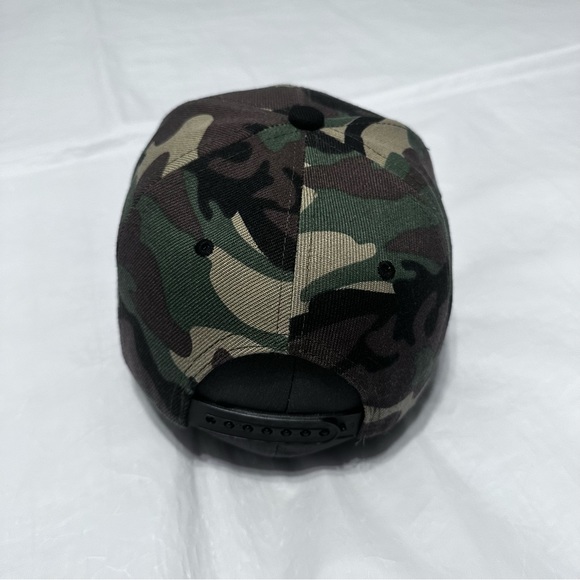Men Snapback Hat Classic Hip Hop Style Flat Brim LA Wooden Patch camuflaje - Picture 10 of 16